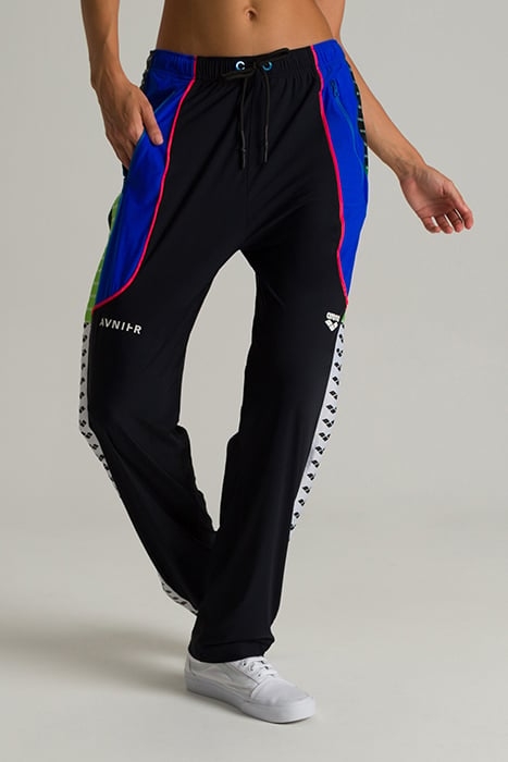 ARENA AVNIER BUTTON PANTS BLACK-NEON BLUE 1