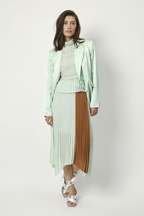 FARAWAY COLOURBLOCK SKIRT PISTACHIO 1