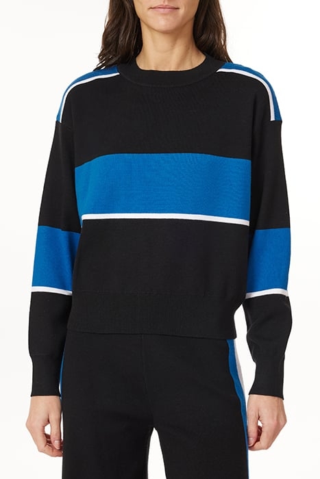 SWEATER PULLOVER BLACK NIGHT/NAUTICAL BLUE 1