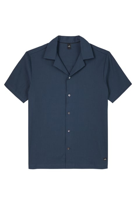 TANNER | STRETCH LINEN CAMP SHIRT NAVY BLUE 2
