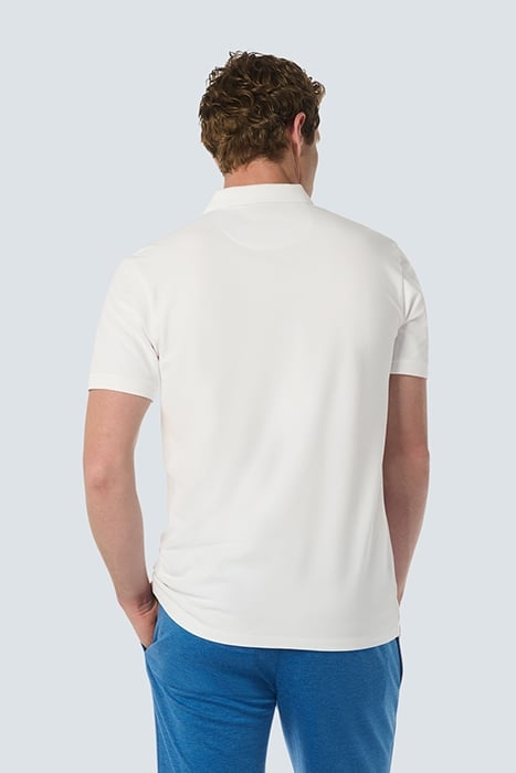 POLO ZIP PIQUE GARMENT DYED STRETCH WHITE 2