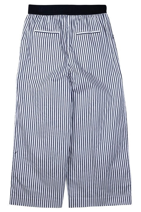 STRIPED PANTS W/EMBROIDERY WHITE/BLUE STRIPE 2