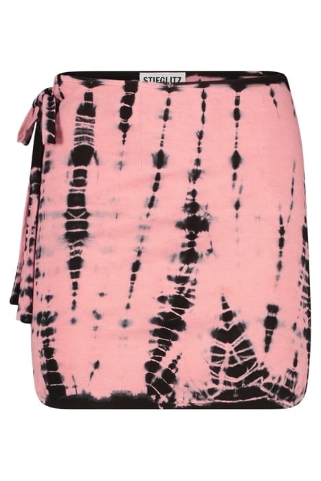 LULA WRAP SKIRT NEON PINK 2