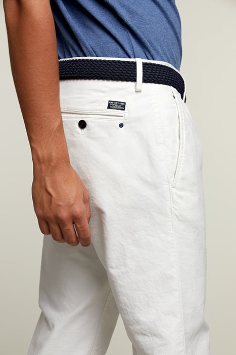 SLIM FIT COTTON CHINO FOAM BEIGE 4