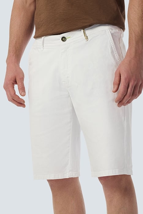 SHORT CHINO GARMENT DYED TWILL STRETCH WHITE 6