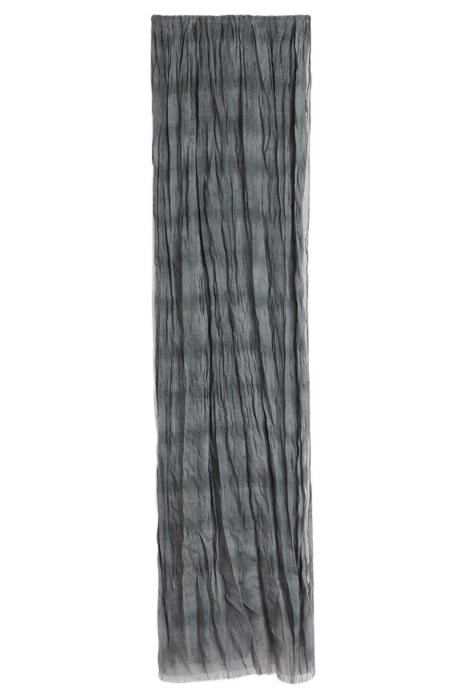 TONAL PRINTED PLAID SCARF IRON GREY 1
