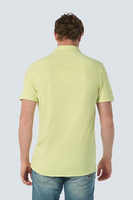 SHIRT SHORT SLEEVE JERSEY STRETCH MELANGE LIME 2