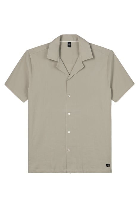 TANNER | STRETCH LINEN CAMP SHIRT NEUTRAL SAND 2