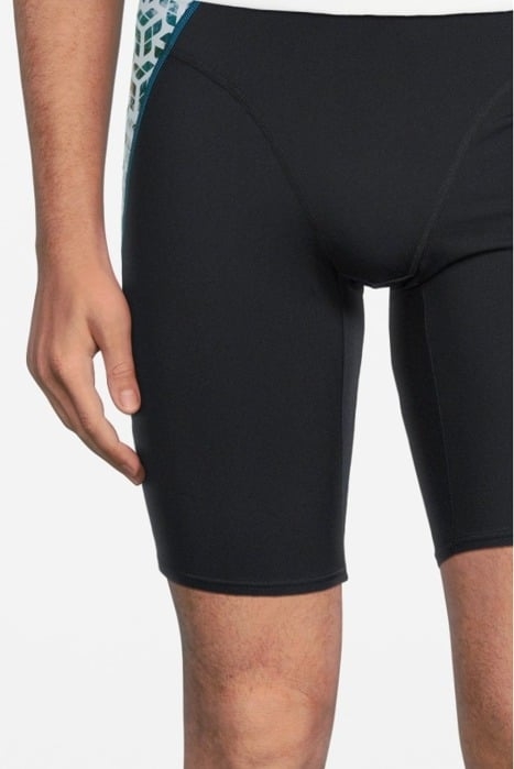 MEN'S ARENA PLANET WATER SWIM JAMMER BLACK-WHITE MULTI 4