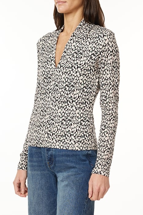 LONG SLEEVE KNIT TOP ABSTRACT DOTS 5