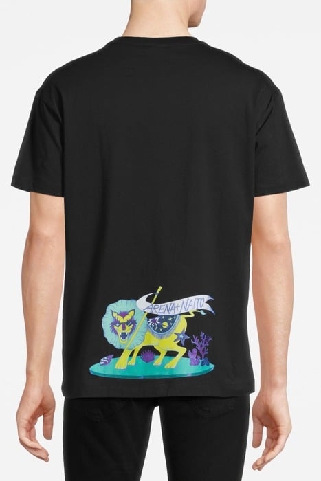 UNISEX ARENA FUN PLANET T-SHIRT BLACK 2