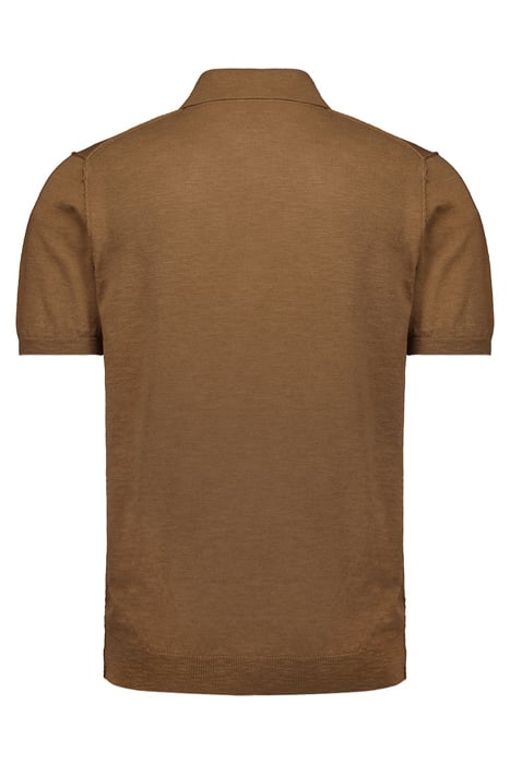 PULLOVER SHORT SLEEVE POLO BROWN 5