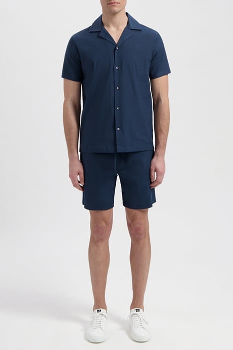CARL | STRETCH LINEN SHORTS NAVY BLUE 3