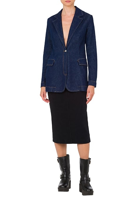 STRETCH BLUE DENIM JACKET 1