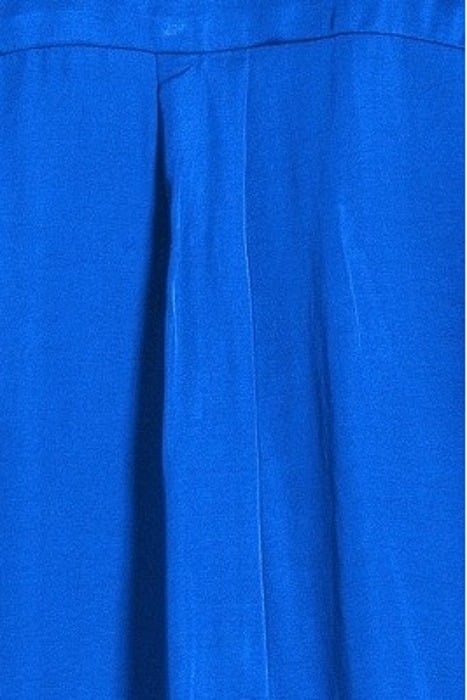 BLUE UNI SATIN BLOUSE LONG SLEEVES BLUE 5