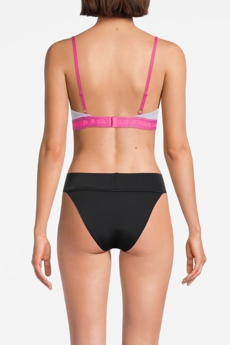 RIB PEEPHOLE LOGO BRA PASTEL LILAC 2