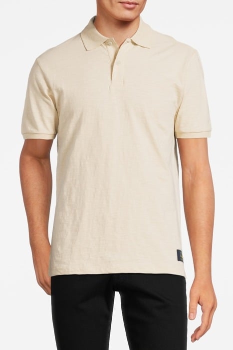 SLUB SS POLO PARCHMENT 1