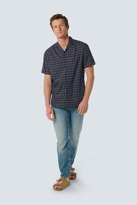 SHIRT SHORT SLEEVE RESORT COLLAR ALLOVER PRINTED NIGHT 3