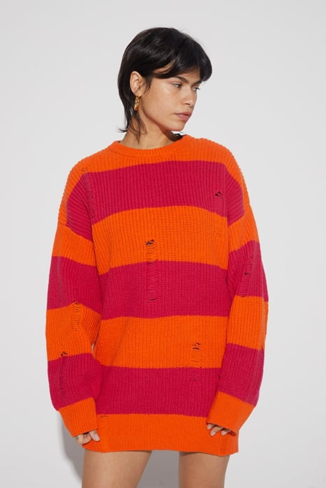 SASA KNITTED DRESS JAZZY ORANGE 1