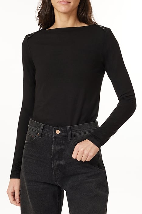 LS KNIT TOP BLACK 1