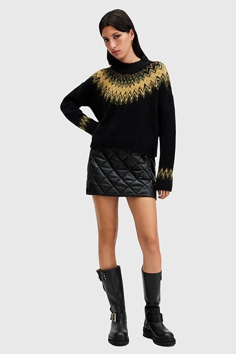 CLYDE FUNNEL NECK BLACK 3