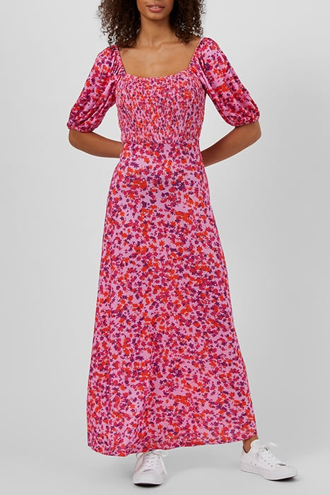 GRENADA JERSEY SMOCKED TOP DRS ORANGE 3