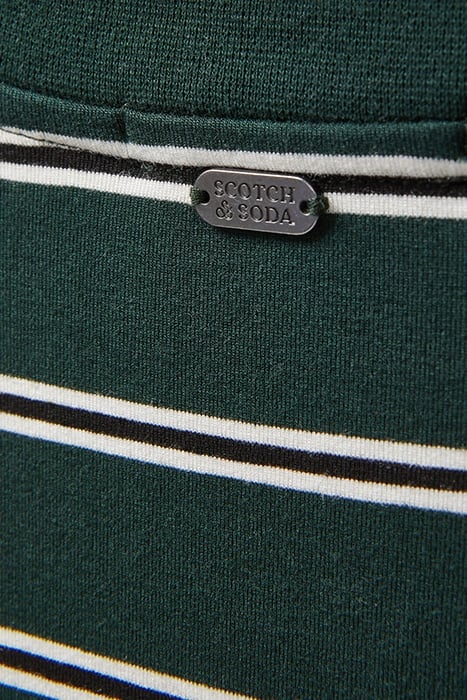 LS KNIT DRESS SCARAB/BLACK/WHITE STRIPE 6