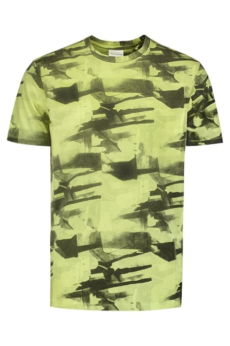 T-SHIRT CREWNECK ALLOVER PRINTED SLUB GARMENT DYED SKY 4