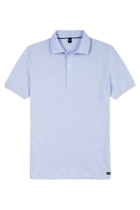 DAVIS | TAILORED POLOSHIRT LIGHT BLUE MELANGE 1