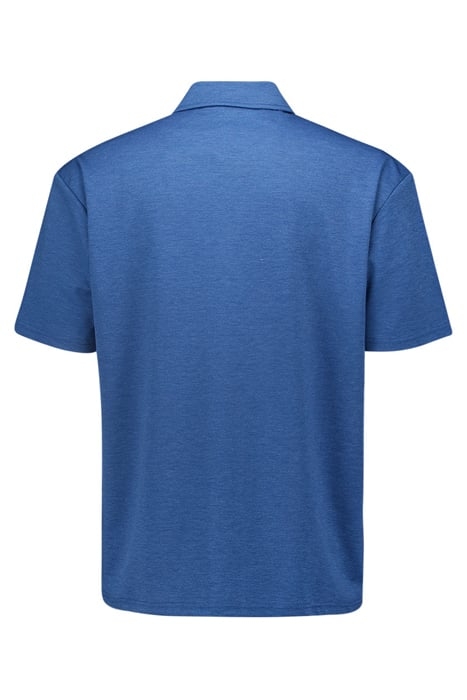 POLO ZIP MELANGE COBALT 2