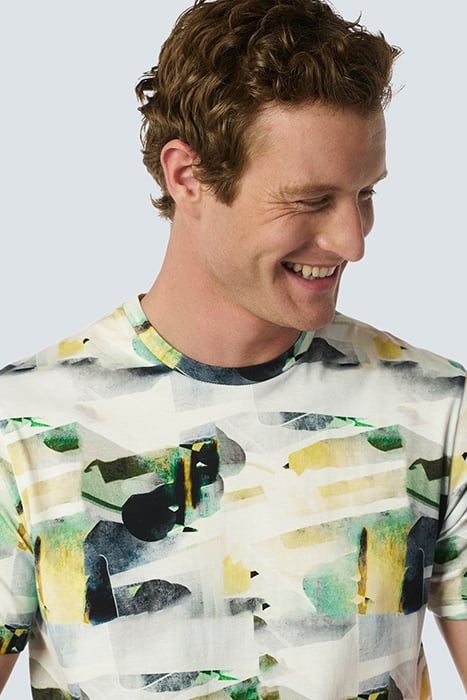 T-SHIRT CREWNECK ALLOVER PRINTED WHITE 6