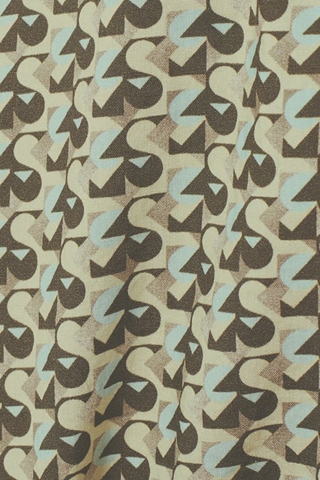 SHIRT SHORT SLEEVE ALLOVER PRINTED BROWN 7