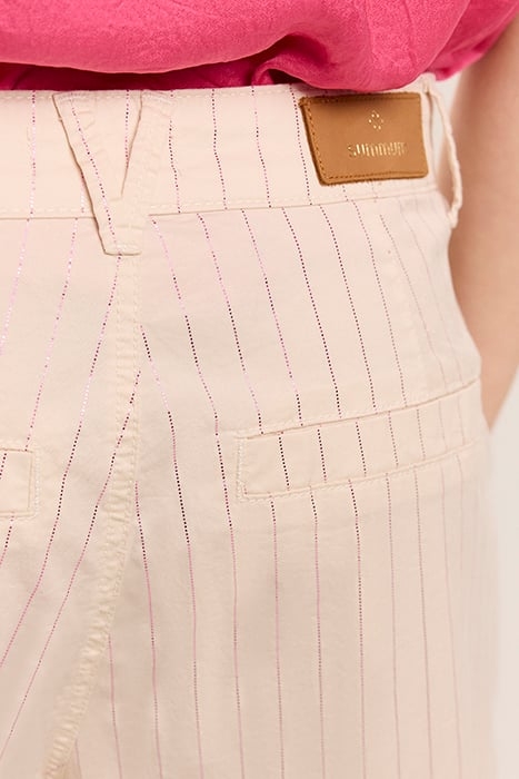 LOOSE PANT METALLIC DOT STRETCH TWILL IVORY 4