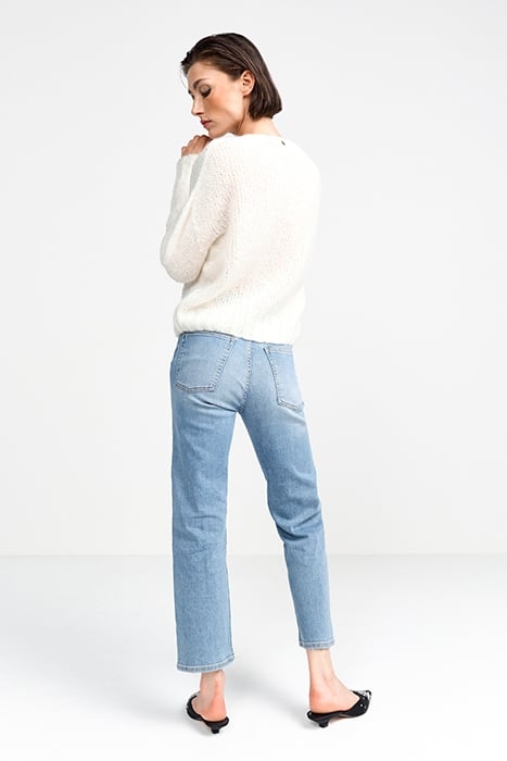 V-NECK PULLOVER PEARL WHITE 2