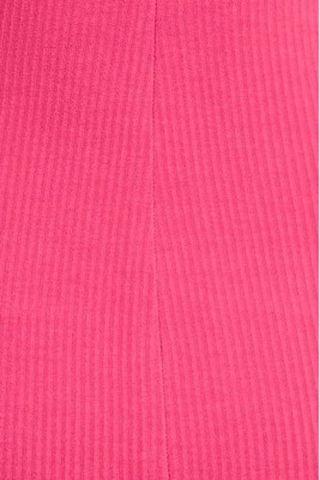 LOGO PATCH RIBBED COTTON DRESS PINK 5