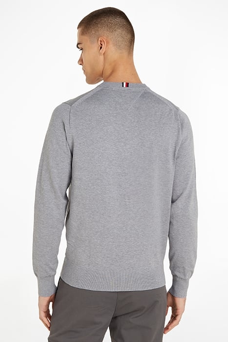 1985 SLIM FIT CREW SWEATER MED GREY HEATHER 2