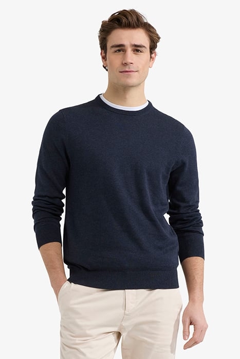 C-NECK SWEATER NAVY 1