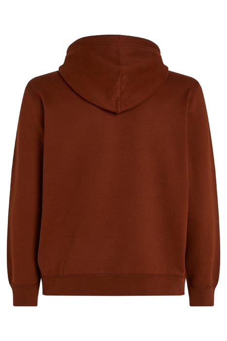 SEASONAL FLEECE HOODY NORMAL FIT RICH MOCHA 5