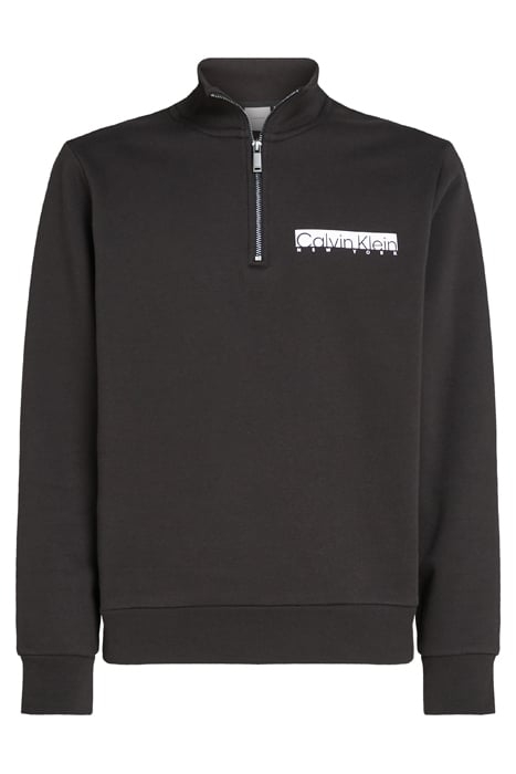 NY CHEST BOX LOGO Q-ZIP CK BLACK 4