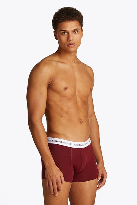 3 PACK TRUNK BOXERS DEEP ROUGE/BREEZY BLUE/WHITE 2