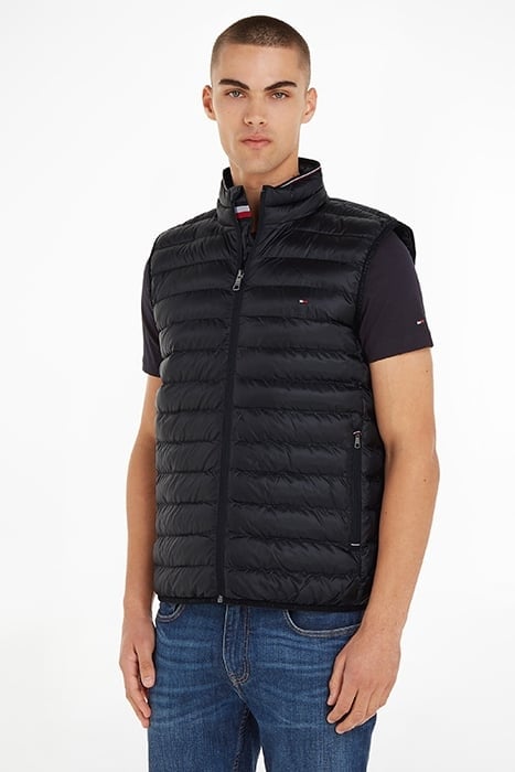 PACKABLE RECYCLED VEST STD FIT BLACK 1