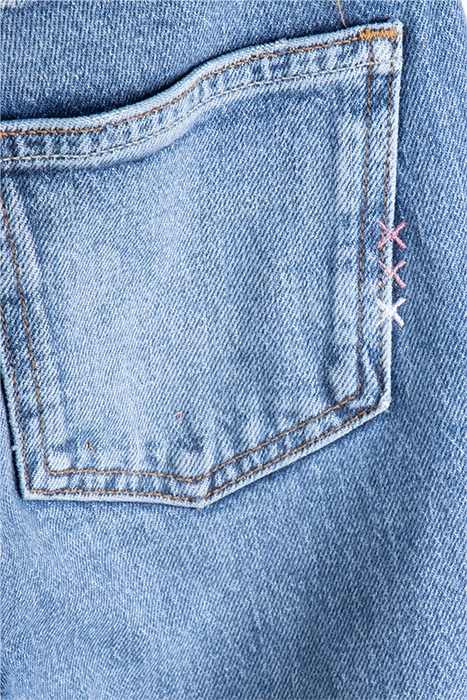 HIGH FIVE HIGH-RISE SLIM CONTAINS RECYCLED COTTON—BLUE BLISS 3