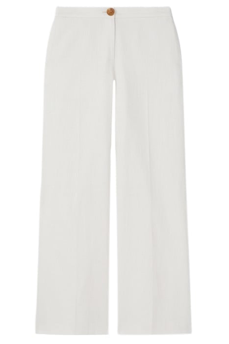 AMI WIDE WIDE-LEG & FLARED JEANS ECRU 3
