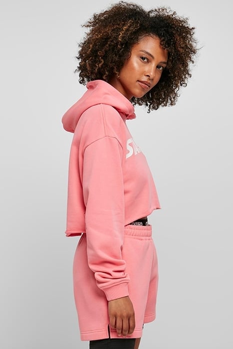 LADIES STARTER CROPPED HOODY PINKGRAPEFRUIT 7