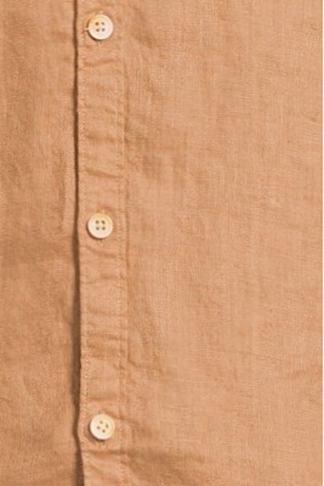 LINEN SHIRT WITH SLEEVE ROLL-UP CAMEL 5