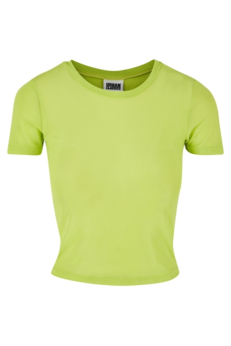 LADIES SHORT MESH TEE FROZENYELLOW 3