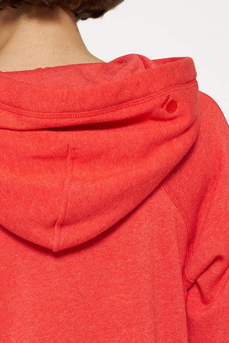 CROPPED HOODIE POPPY RED 8