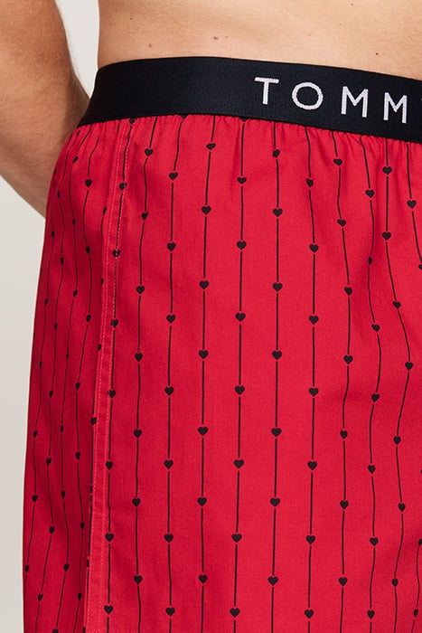 WOVEN BOXER PRINT SLIM FIT BOXERS RED 5