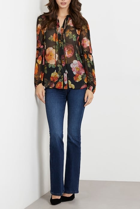 LS JOSETTE TOP PEONY CHARM PRINT BL 3