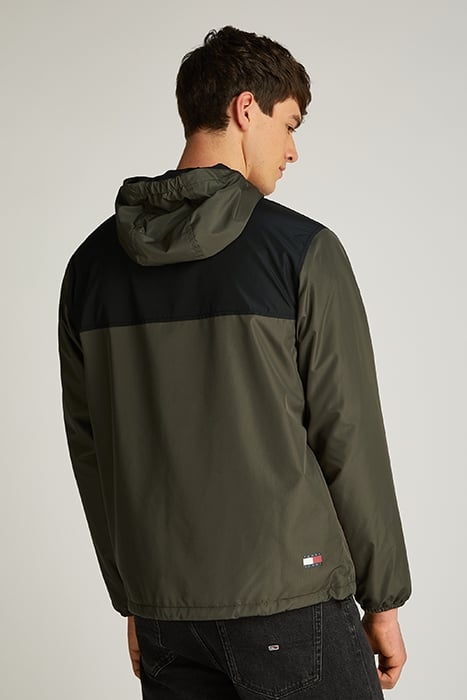 RELAXED FIT FLEECE LINED JACKET FATIGUE GREEN/BLACK 2